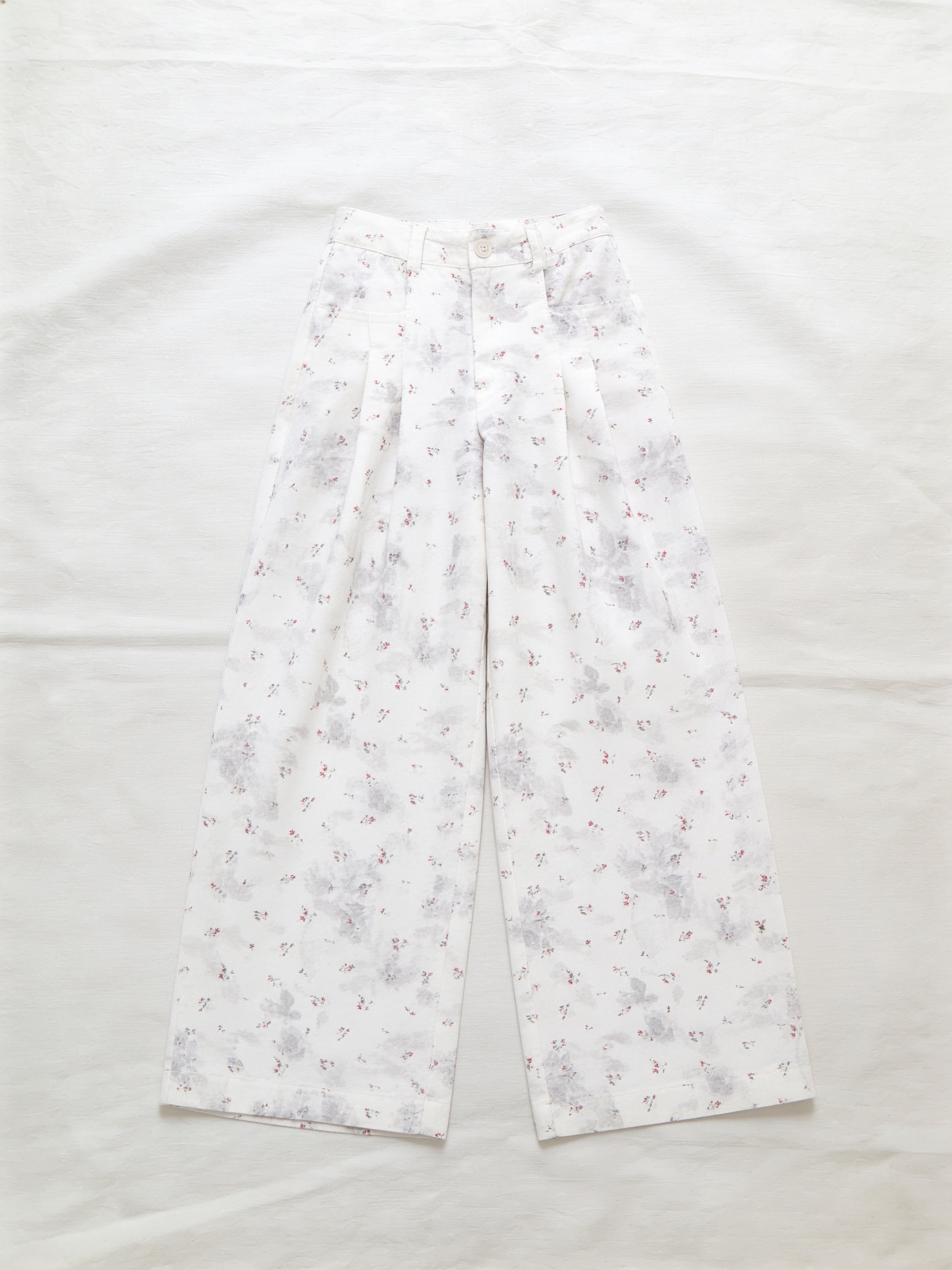 フローラル ワイドパンツ